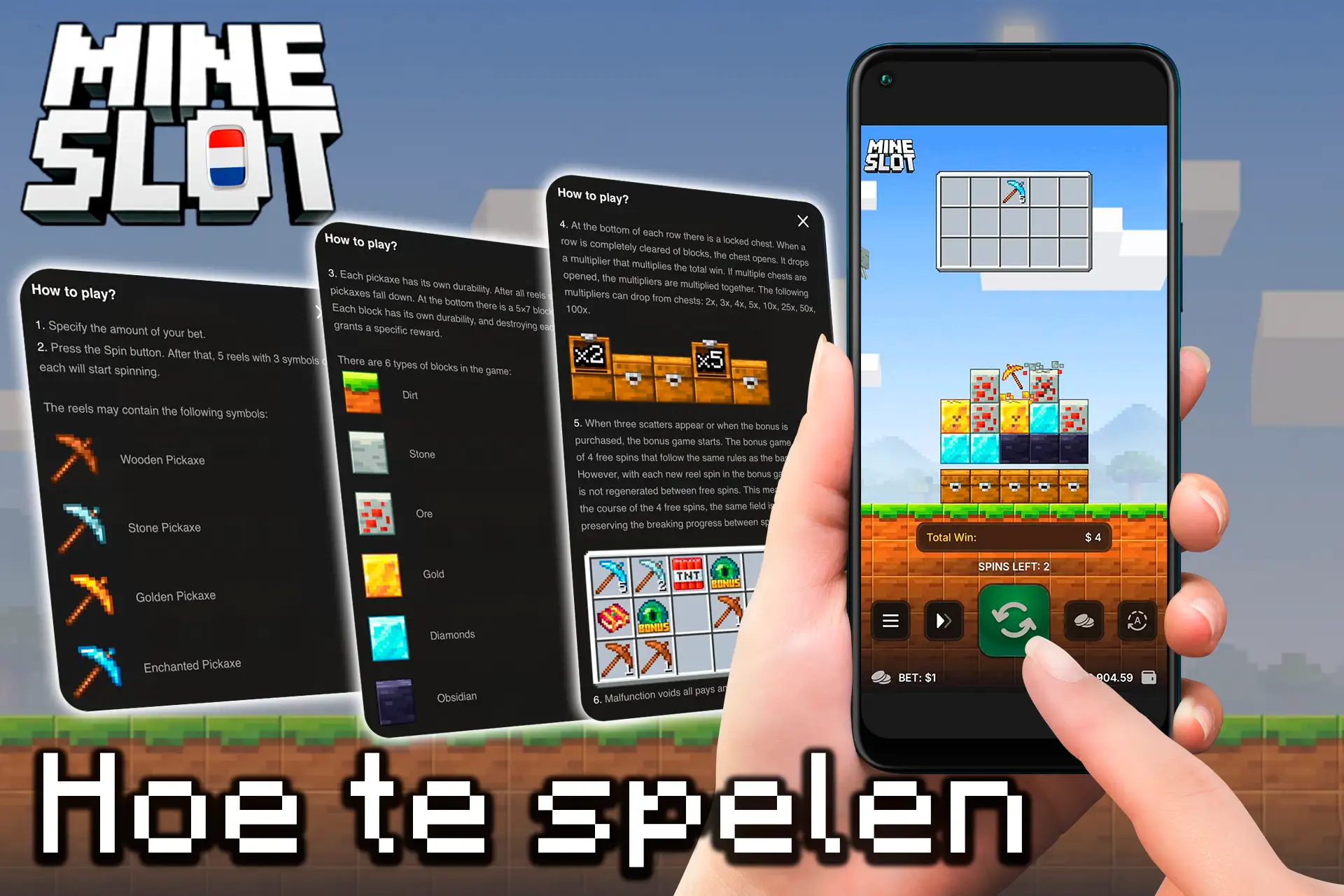 Stappen om te beginnen met het spelen van Mine Slot